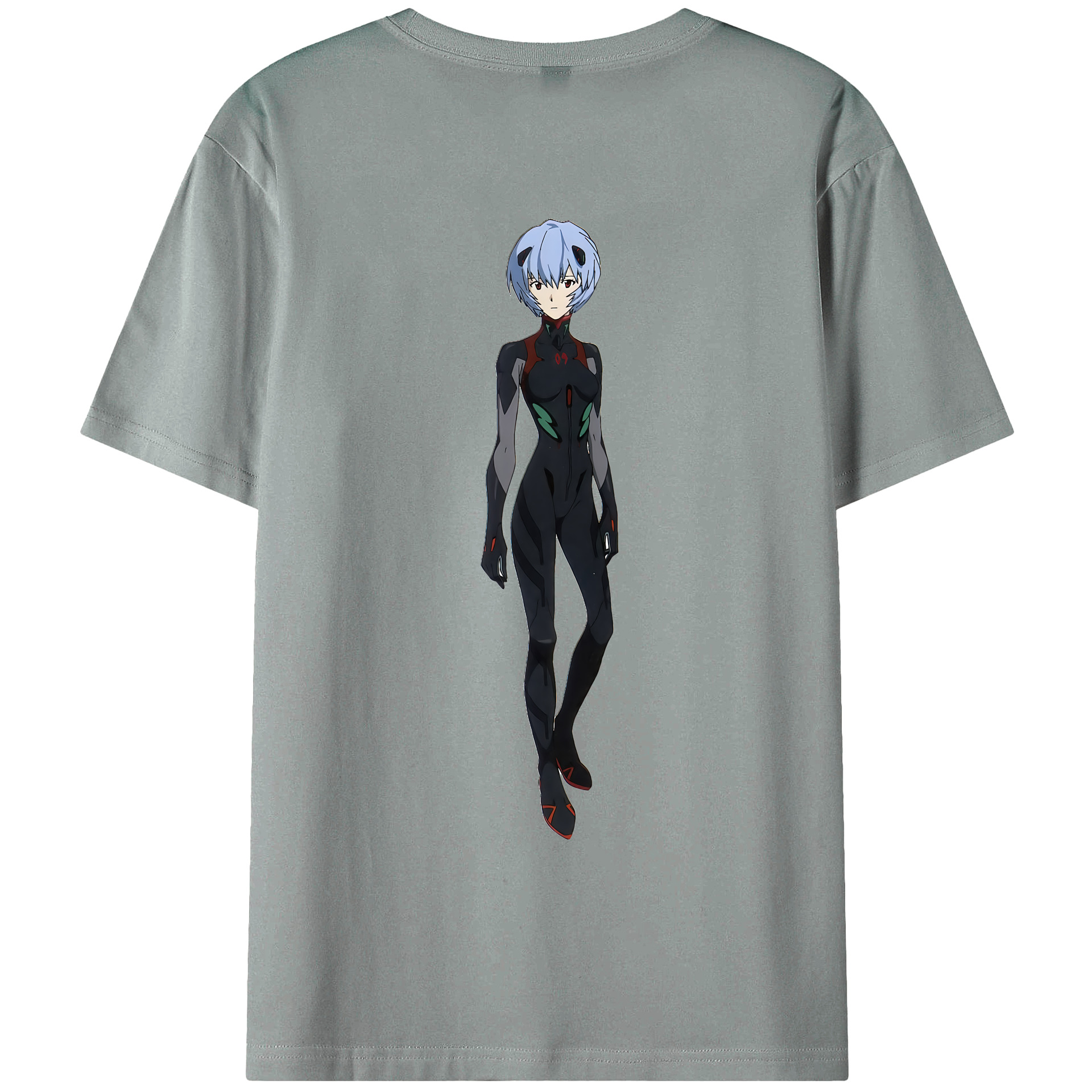 （画像用） EVA 新世紀エヴァンゲリオン 綿100％ メンズ半袖Tシャツ（バックプリント） 通気性